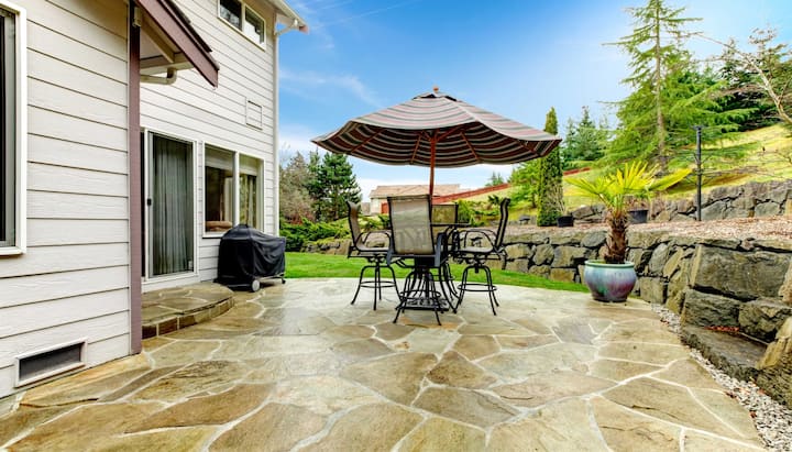 Beautifully Textured and Patterned Concrete Patios in Lynchburg, Virginia area!